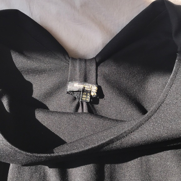 Massimo Dutti little black dress with bow detail - Picture 4 of 7